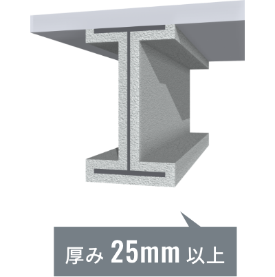 半乾式系 1時間耐火 厚み25mm以上