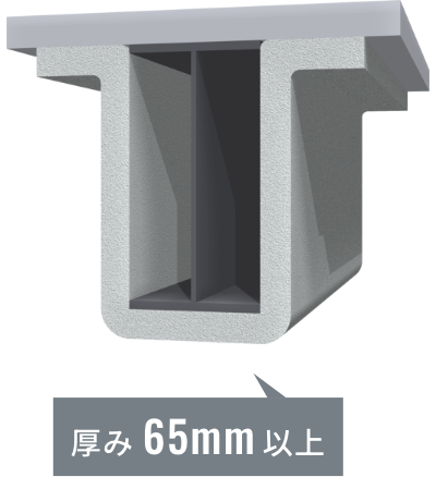 乾式系 3時間耐火 厚み65mm以上