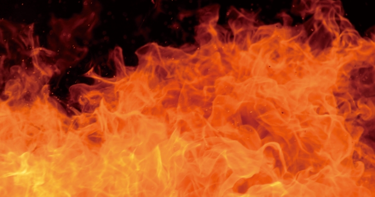 発泡プラスチック系断熱材の燃焼イメージ