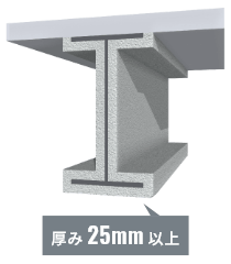 厚み25mm以上