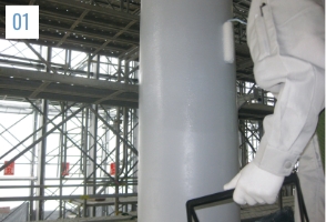 SKタイカシートボンドRを塗付する