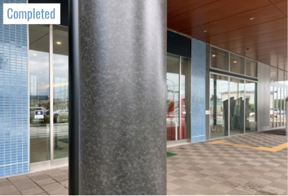 仕上例２：上塗り（装飾仕上げ）