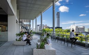 耐火被覆材(SKタイカコートHS、セラタイカ2号)が採用されたオフィスビル「Hirooka Terrace(ヒロオカテラス)」の画像